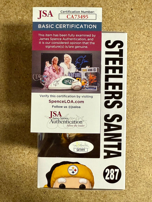 Donnie Iris Signed NFL Pittsburgh Steelers Santa Funko Pop! #287 With JSA COA - for just $110! 