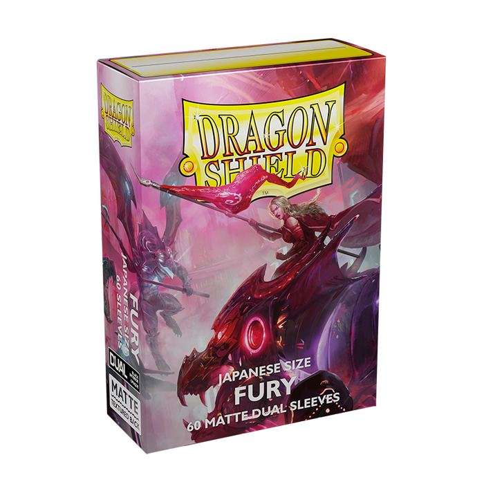 Dragon Shield: Japanese Size 60ct Sleeves - Fury (Dual Matte) - for just $0! 