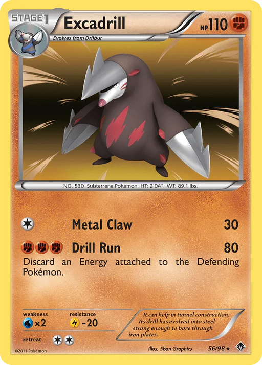 Excadrill (56/98) [Black & White: Emerging Powers] - for just $0.70! 