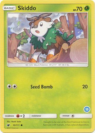 Skiddo (10/111) (Deck Exclusive #13) [Sun & Moon: Trainer Kit - Alolan Ninetales] - for just $0.10! 