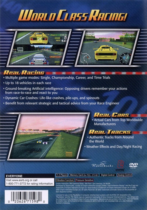 Total Immersion Racing – PlayStation 2 (PS2) - for just $0! 