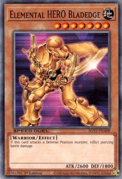 Elemental HERO Bladedge [SGX1-ENA09] Common - for just $0.10! 