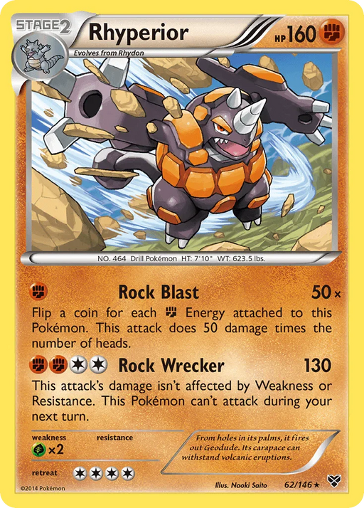 Rhyperior (62/146) [XY: Base Set] - for just $0.35! 