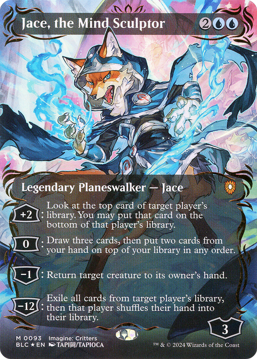 Jace, the Mind Sculptor (BLC-093) - Bloomburrow Commander (Borderless) Foil - for just $124.42! 