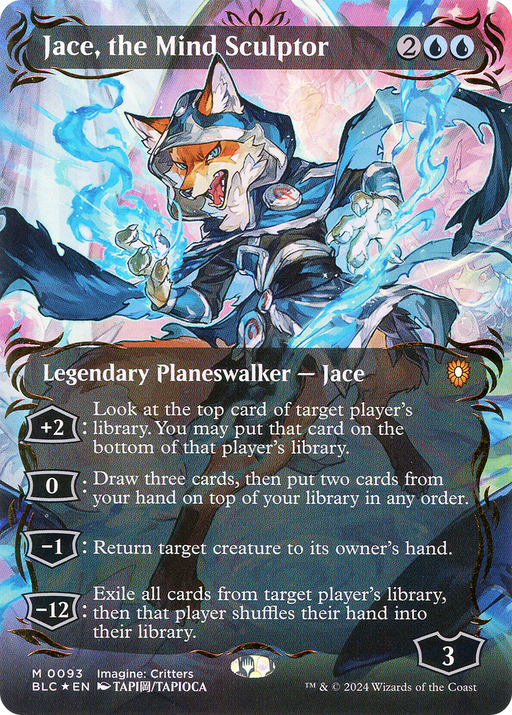 Jace, the Mind Sculptor (BLC-093) - Bloomburrow Commander (Borderless) Foil - for just $123.09! 