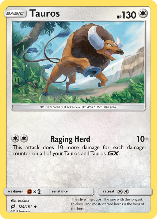 Tauros (129/181) [Sun & Moon: Team Up] - for just $0.10! 