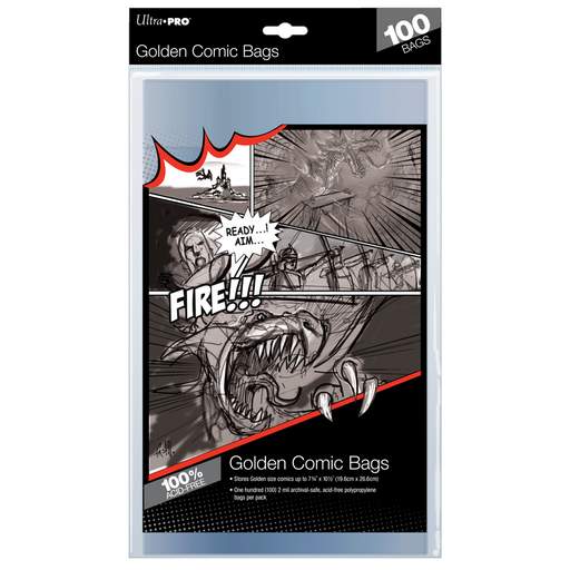 Ultra PRO: Comic Bags - Golden Age Size (7-3/4" X 10-1/2" / 100-Pack) - for just $0! 