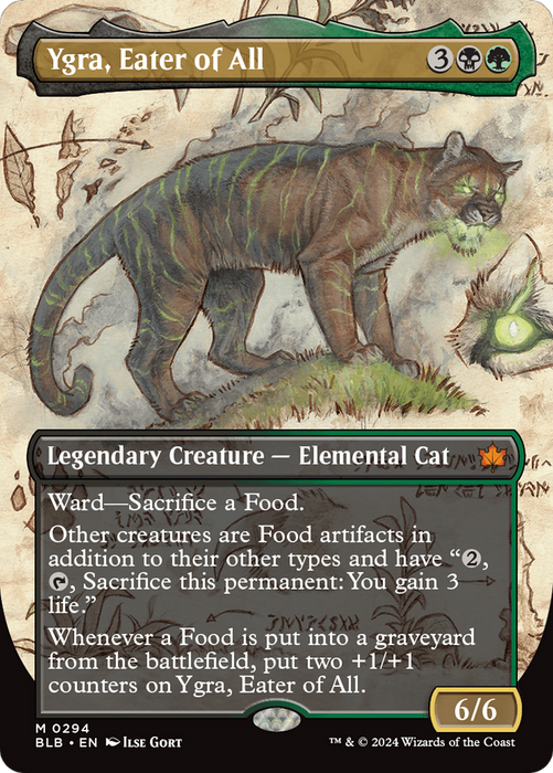 Ygra, Eater of All (BLB-294) - Bloomburrow: (Showcase) (Borderless) - for just $5.18! 