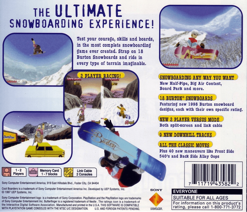 Cool Boarders 2 – PlayStation 1 (PS1) - for just $0! 