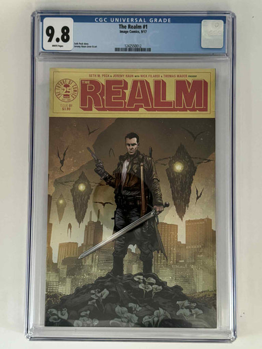 The Realm #1 CGC 9.8 Blue Label Haun Exclusive Var - for just $75! 