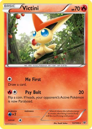 Victini 013/108 - XY  Roaring Skies - for just $0.16! 