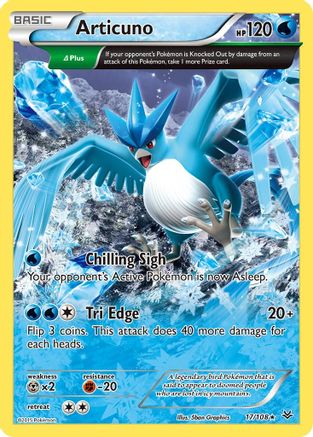 Articuno (Delta) 017/108 - XY  Roaring Skies - for just $0.58! 