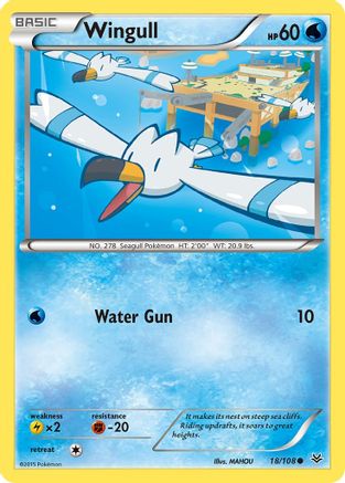 Wingull 018/108 - XY  Roaring Skies - for just $0.05! 