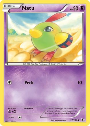 Natu 027/108 - XY  Roaring Skies Reverse Holofoil - for just $0.12! 