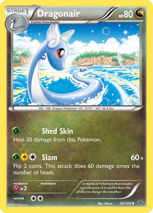 Dragonair 050/108 - XY  Roaring Skies Reverse Holofoil - for just $0.25! 