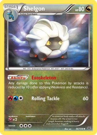 Shelgon 056/108 - XY  Roaring Skies - for just $0.06! 