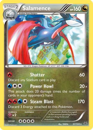 Salamence 057/108 - XY  Roaring Skies Holofoil - for just $0.52! 