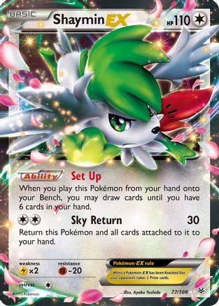 Shaymin EX 077/108 - XY  Roaring Skies Holofoil - for just $4.98! 