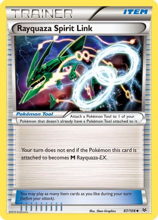Rayquaza Spirit Link 087/108 - XY  Roaring Skies - for just $0.16! 