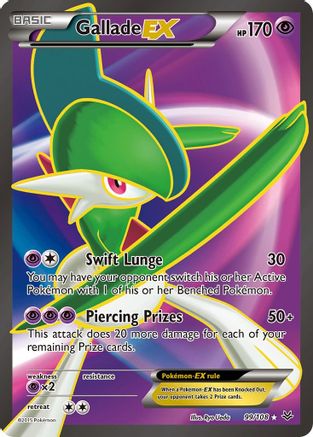 Gallade EX (Full Art) 099/108 - XY  Roaring Skies Holofoil - for just $4.61! 