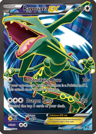 Rayquaza EX (Full Art) 104/108 - XY  Roaring Skies Holofoil - for just $34.61! 