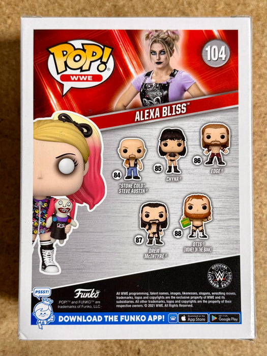 Alexa Bliss Signed WWE Women Wrestling Vaulted Exclusive Funko Pop! #104 With JSA COA - for just $120! 