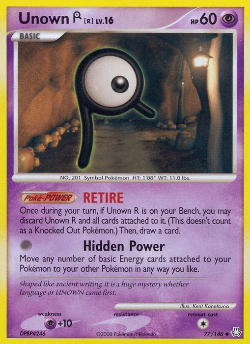 Unown R (77/146) [Diamond & Pearl: Legends Awakened] - for just $3.10! 