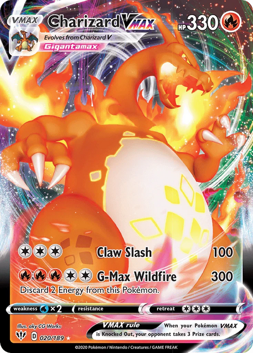 Charizard VMAX (020/189) [Sword & Shield: Darkness Ablaze] - for just $22! 