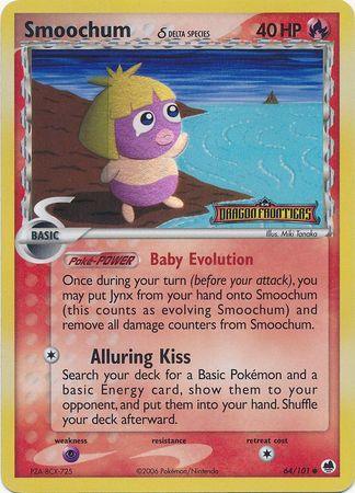 Smoochum (64/101) (Delta Species) (Stamped) [EX: Dragon Frontiers] - for just $5.15! 