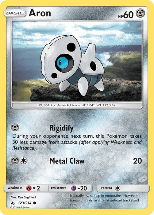 Aron (123/214) [Sun & Moon: Unbroken Bonds] - for just $0.10! 