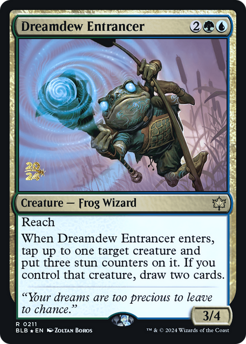 Dreamdew Entrancer (PRE-211) - Bloomburrow Promos Foil - for just $0.16! 