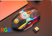 Color Wireless Gaming RGB Rechargeable Mute Button Mouse - for just $39.94! 