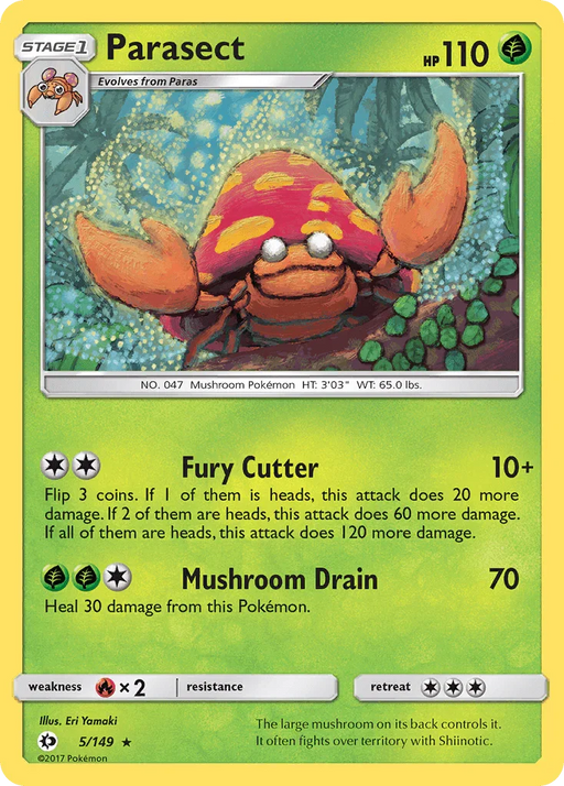 Parasect (5/149) [Sun & Moon: Base Set] - for just $0.10! 