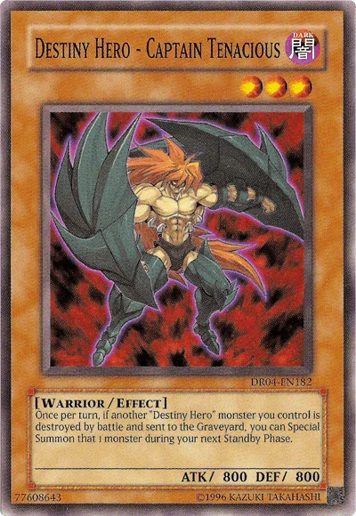 Destiny Hero - Captain Tenacious [DR04-EN182] Common - for just $0.20! 
