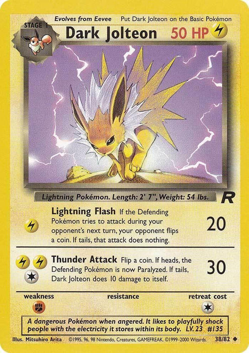 Dark Jolteon (38/82) [Team Rocket Unlimited] - for just $3.30! 