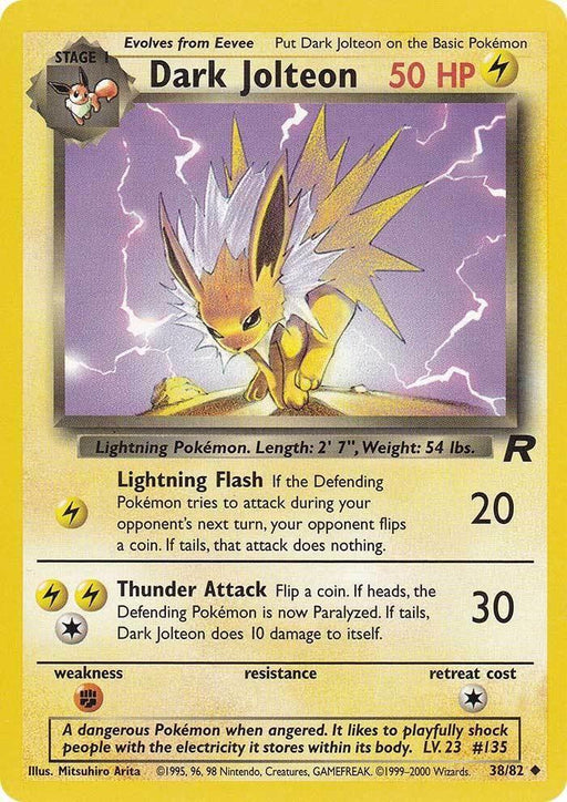 Dark Jolteon (38/82) [Team Rocket Unlimited] - for just $3.65! 