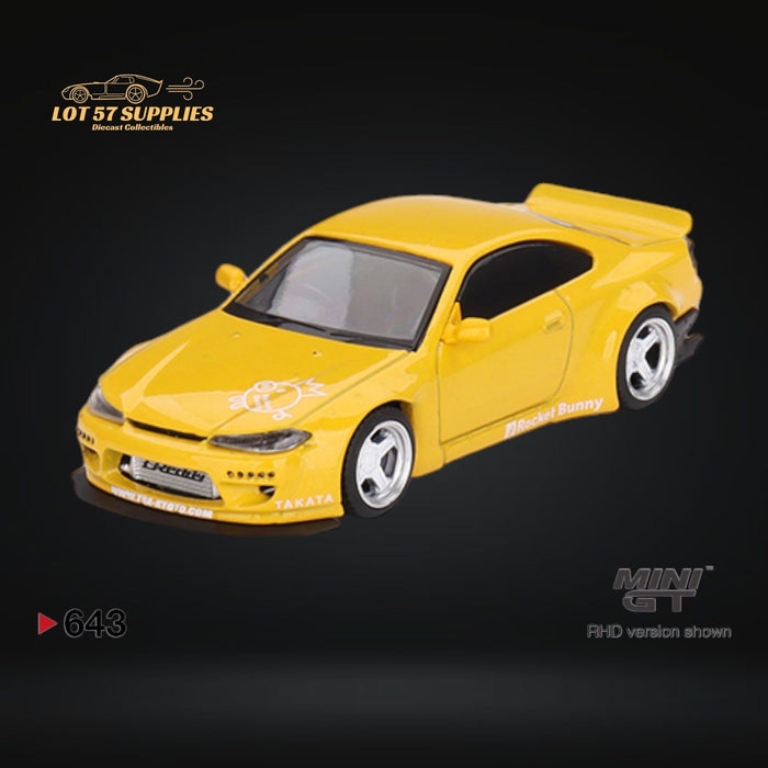 Mini-GT Nissan Silvia (S15) Rocket Bunny Bronze Yellow #643 1:64 MGT00643 - Just $18.99! Shop now at Retro Gaming of Denver