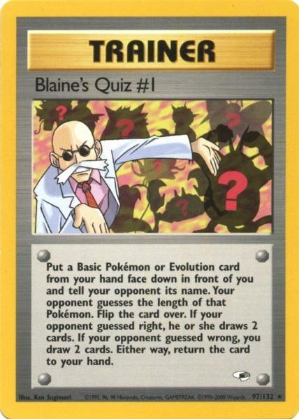 Blaine's Quiz #1 (97/132) [Gym Heroes Unlimited] - for just $6.15! 