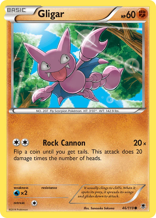 Gligar (46/119) [XY: Phantom Forces] - for just $0.10! 
