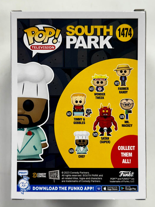 Funko Pop! Animation Jerome Nigel McElroy AKA Chef In Suit #1474 South Park 2024 - for just $13! 