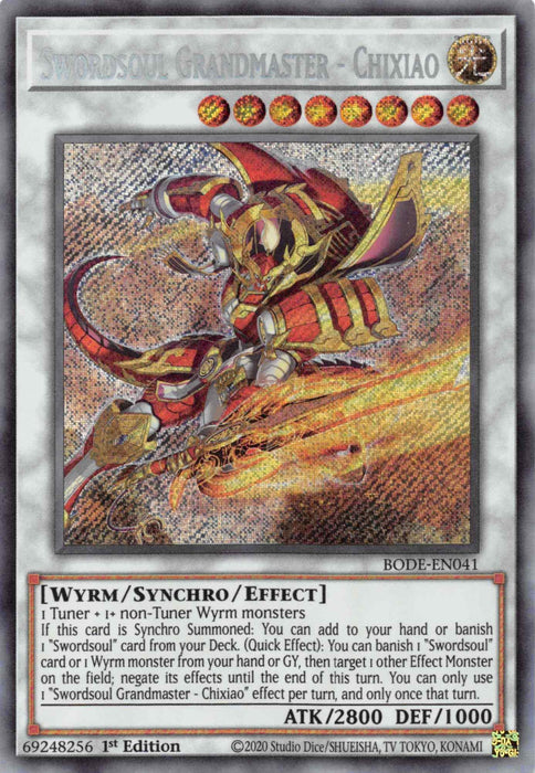 Swordsoul Grandmaster - Chixiao [BODE-EN041] Secret Rare - for just $0.95! 