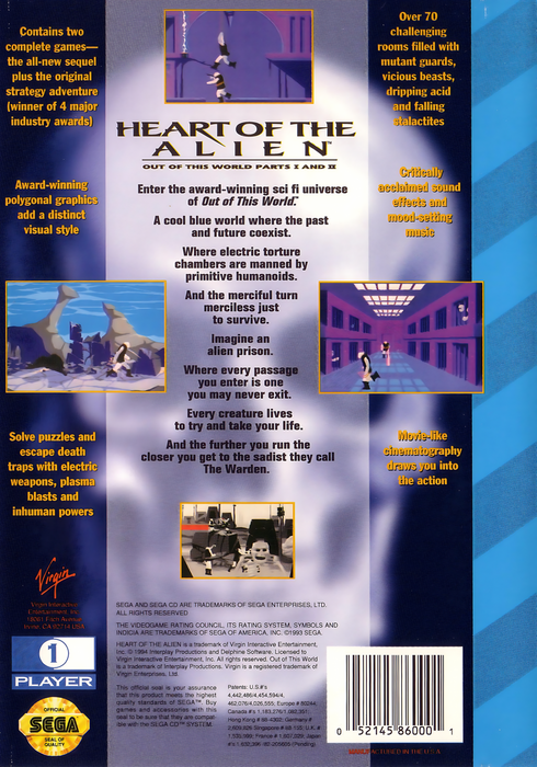 Heart of the Alien – Sega CD (SCD) - for just $0! 