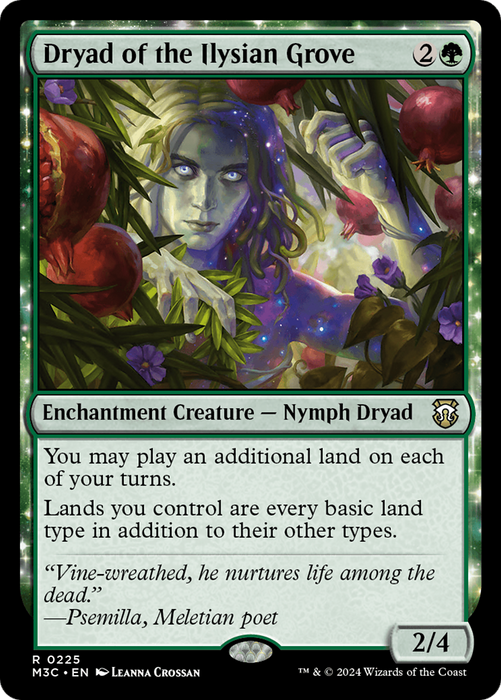 Dryad of the Ilysian Grove (M3C-225) - Modern Horizons 3 Commander: (enchantment) - for just $2.65! 