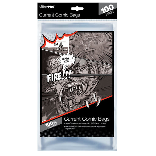 Ultra PRO: Comic Bags - Current Size (6-7/8" X 10-1/2" / 100-Pack) - for just $0! 
