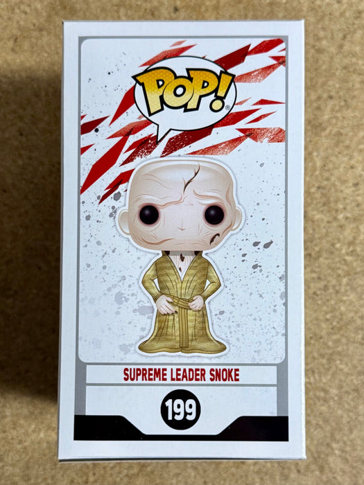 Andy Serkis Signed Star Wars Supreme Leader Snoke Funko Pop! #199 With JSA COA - for just $140! 