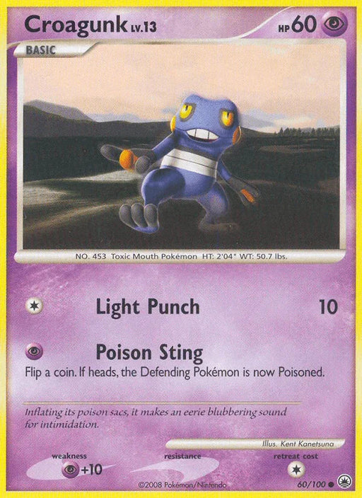 Croagunk (60/100) [Diamond & Pearl: Majestic Dawn] - for just $0.10! 