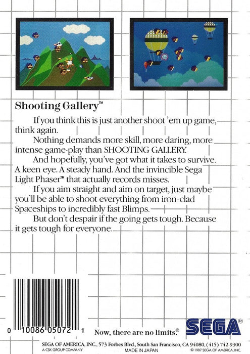 Shooting Gallery – Sega Master System (SMS) - for just $5.99! 