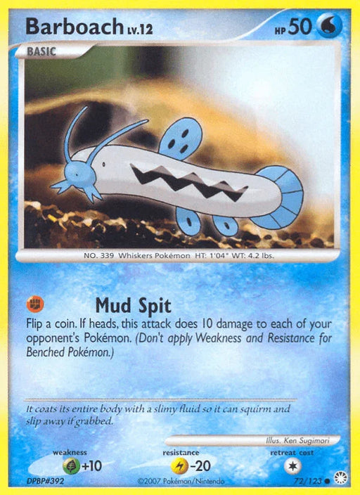 Barboach (72/123) [Diamond & Pearl: Mysterious Treasures] - for just $0.15! 