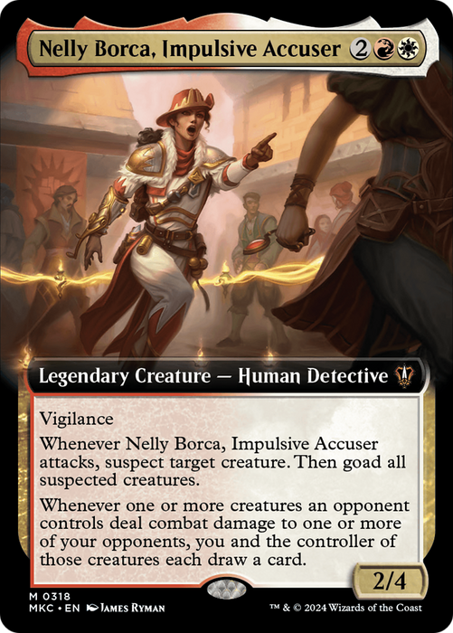 Nelly Borca, Impulsive Accuser (Extended Art) [Murders at Karlov Manor Commander] - Just $0.15! Shop now at Retro Gaming of Denver