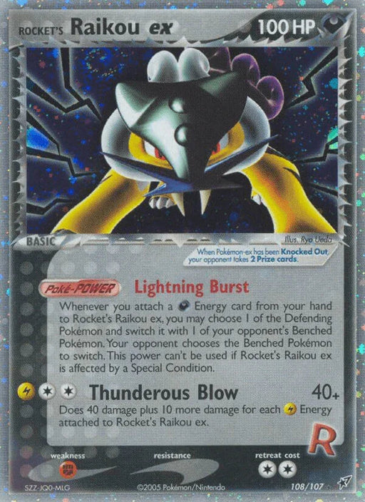 Rocket's Raikou ex (108/107) [EX: Deoxys] - for just $114! 
